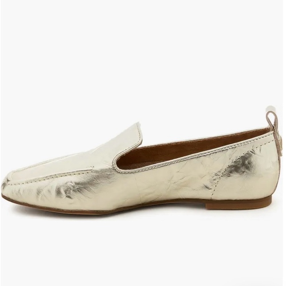 Kelsi Dagger Metallic Gold Loafers - Picture 5 of 9